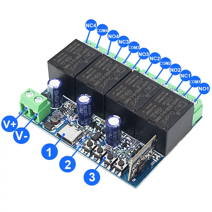 QIACHIP KR0548-4CH Component Description Figure.webp