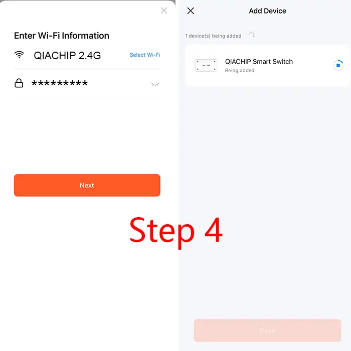 QIACHIP KR2201W-4 Pairing with Tuya APP Figure2.webp